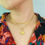 Thumbnail: Double Chain 18K Gold Initial Necklace