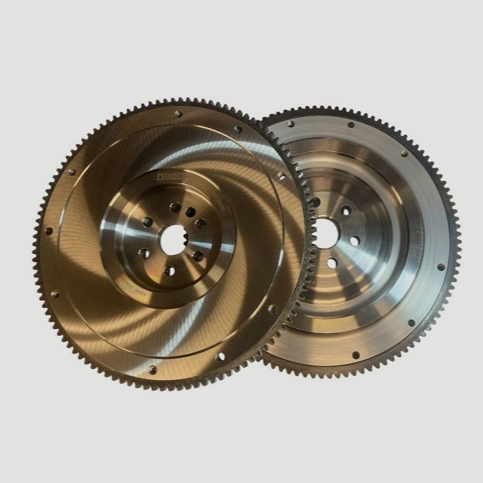 Flywheel front and rear views