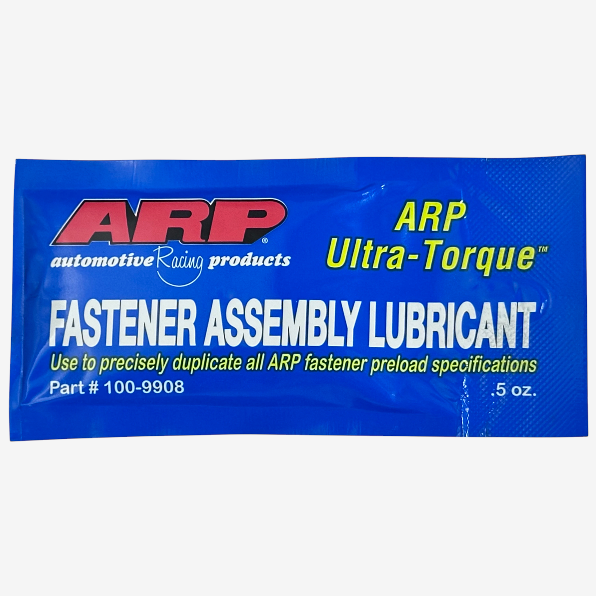 A sachet of ARP lube front