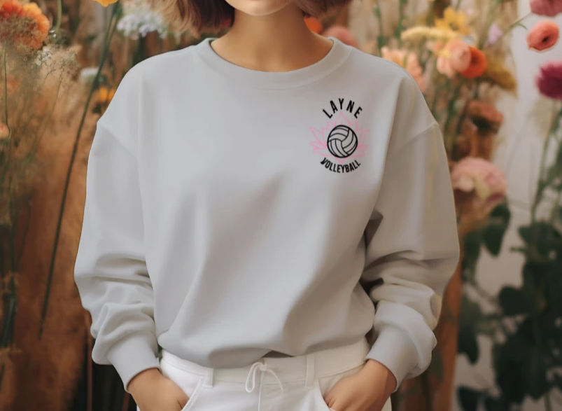 Thumbnail: Embroidered Layne Crew Neck