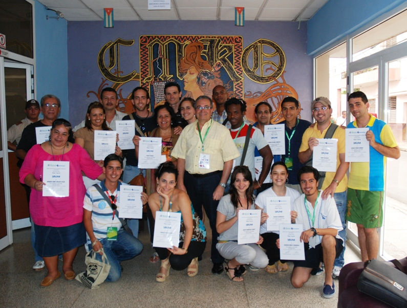 Participantes del Curso-Taller Arte visual en radio.