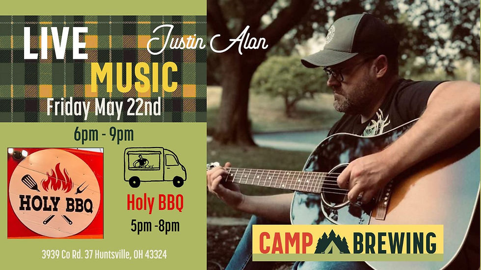 Live Music w/ Justin Alan and Holy BBQ food truck