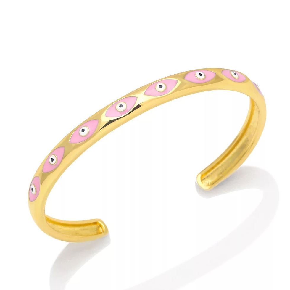 Thumbnail: Enamel Evil Eye Bangle