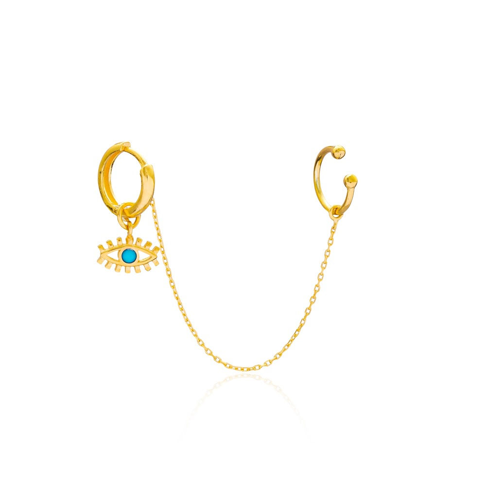 Evil Eye Single Cuff Earring