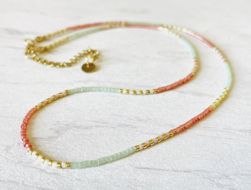 Collier perle miyuki Atelline Muret