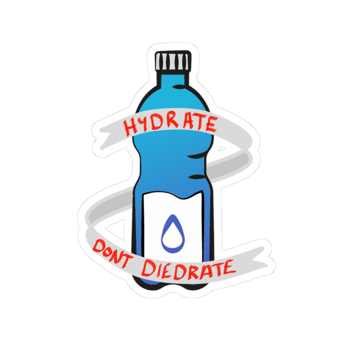 Hydrate, Kiss-Cut Stickers