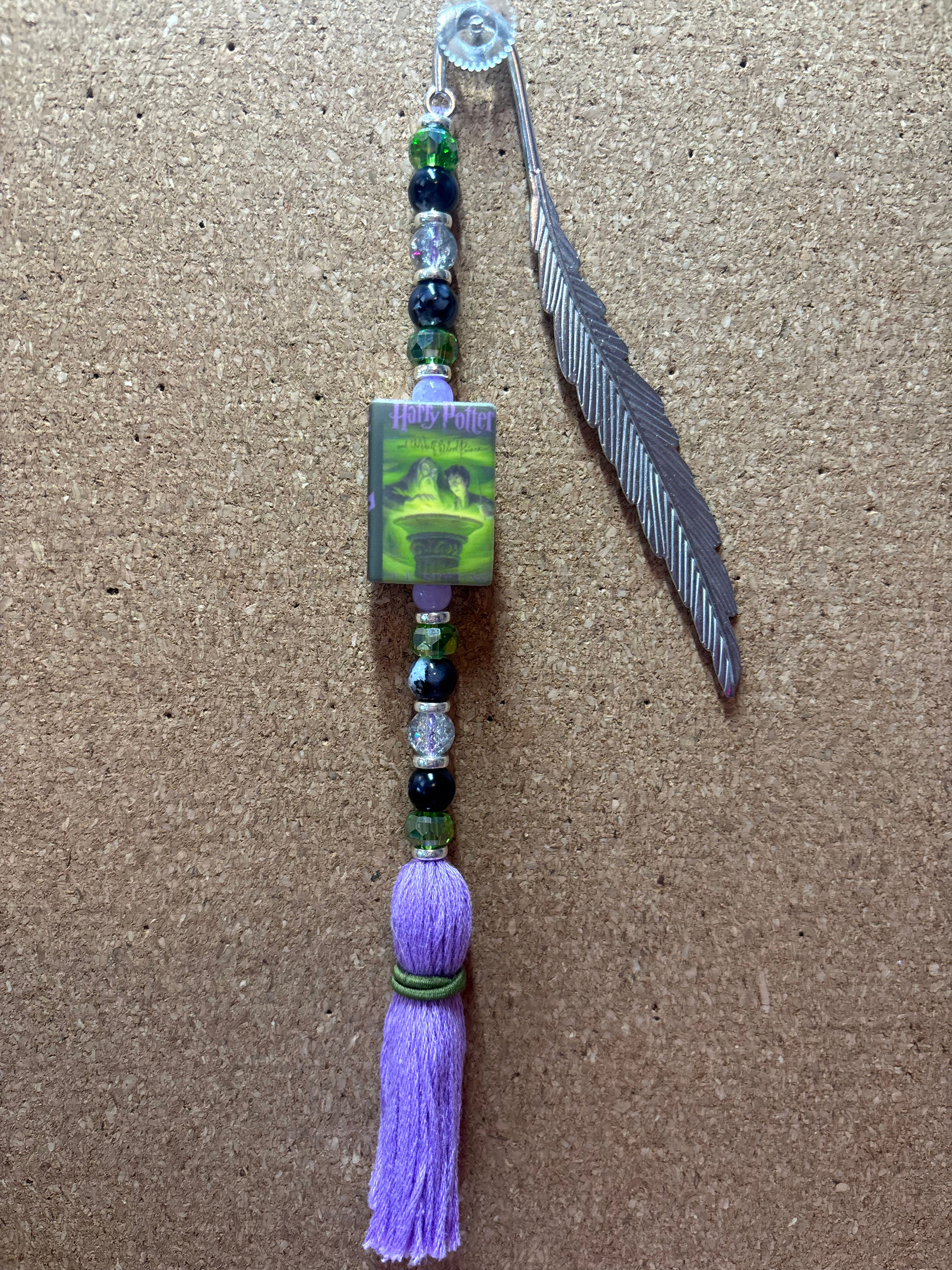 Goblet of Fire Beaded Bookmark