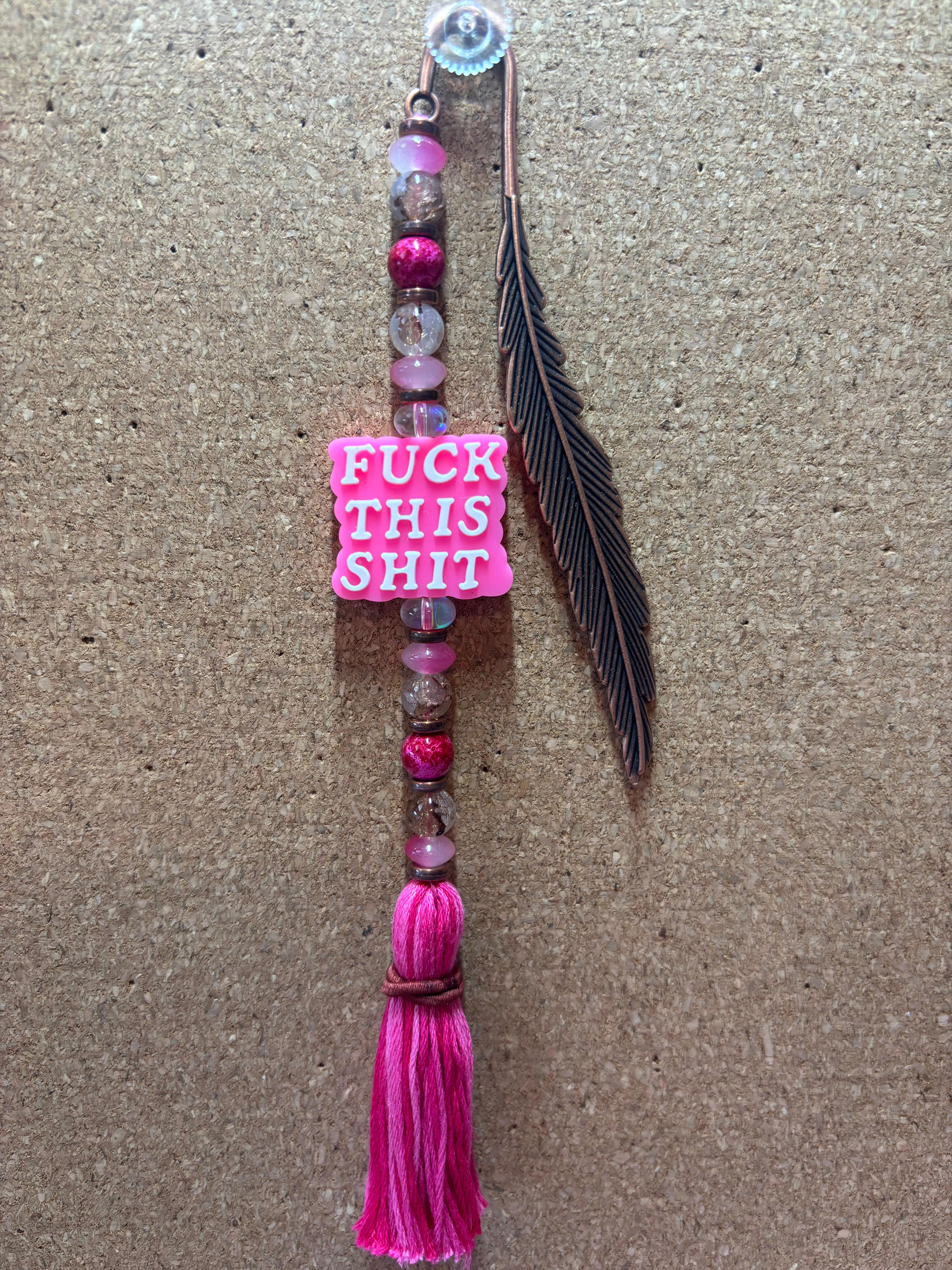 F**k This Sh*t Beaded Bookmark