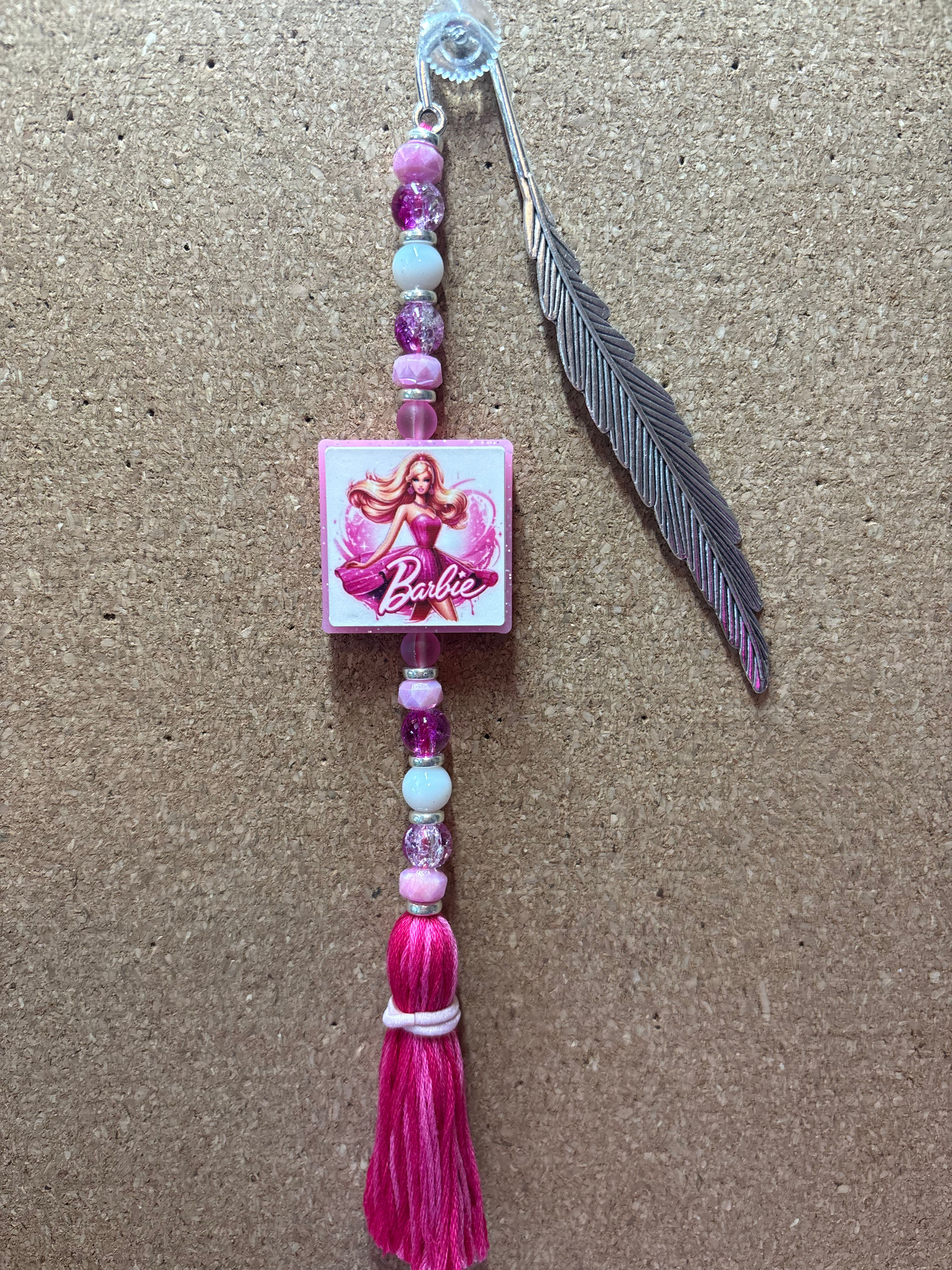Barbie Beaded Bookmark
