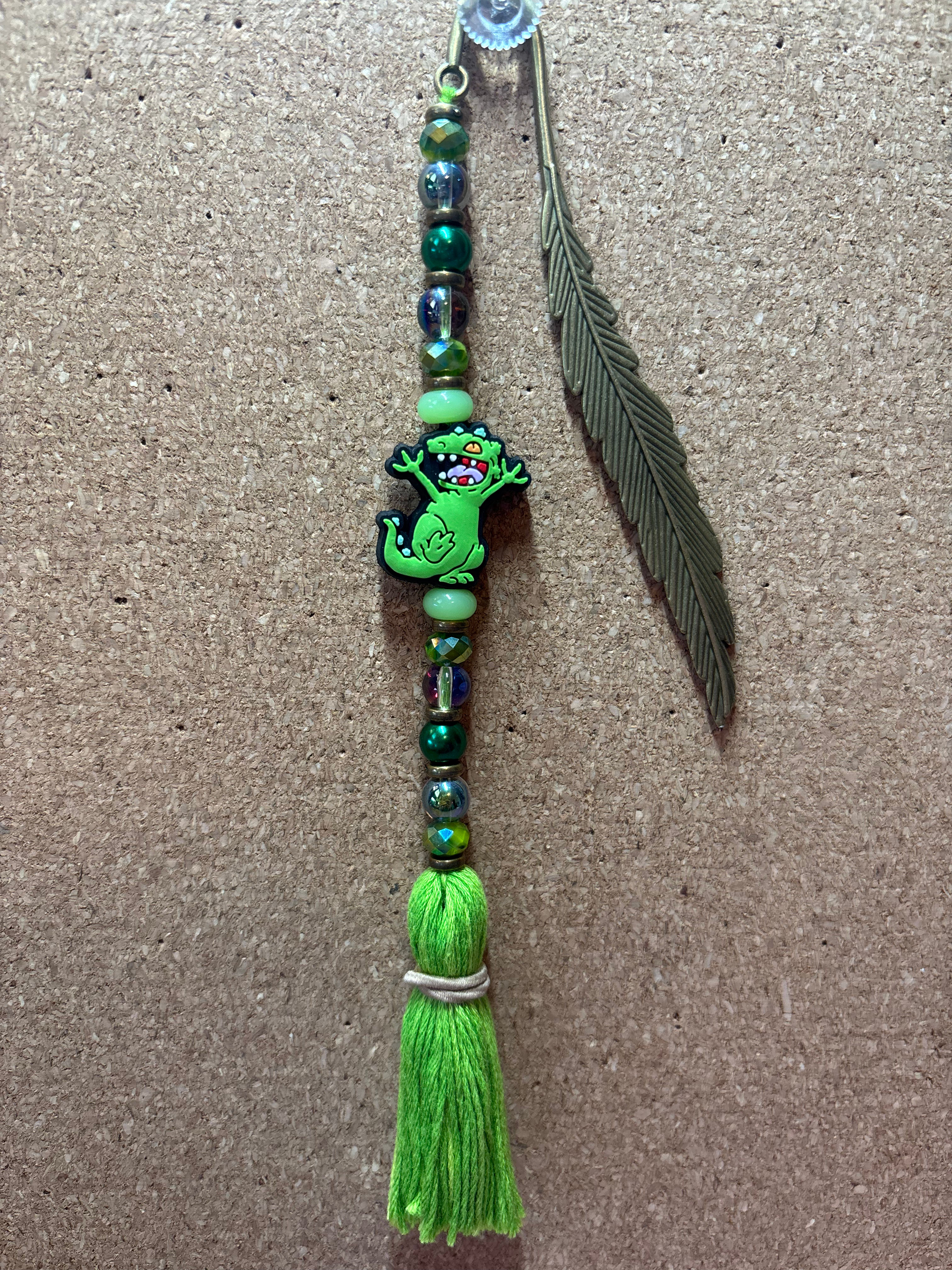 Reptar Beaded Bookmark