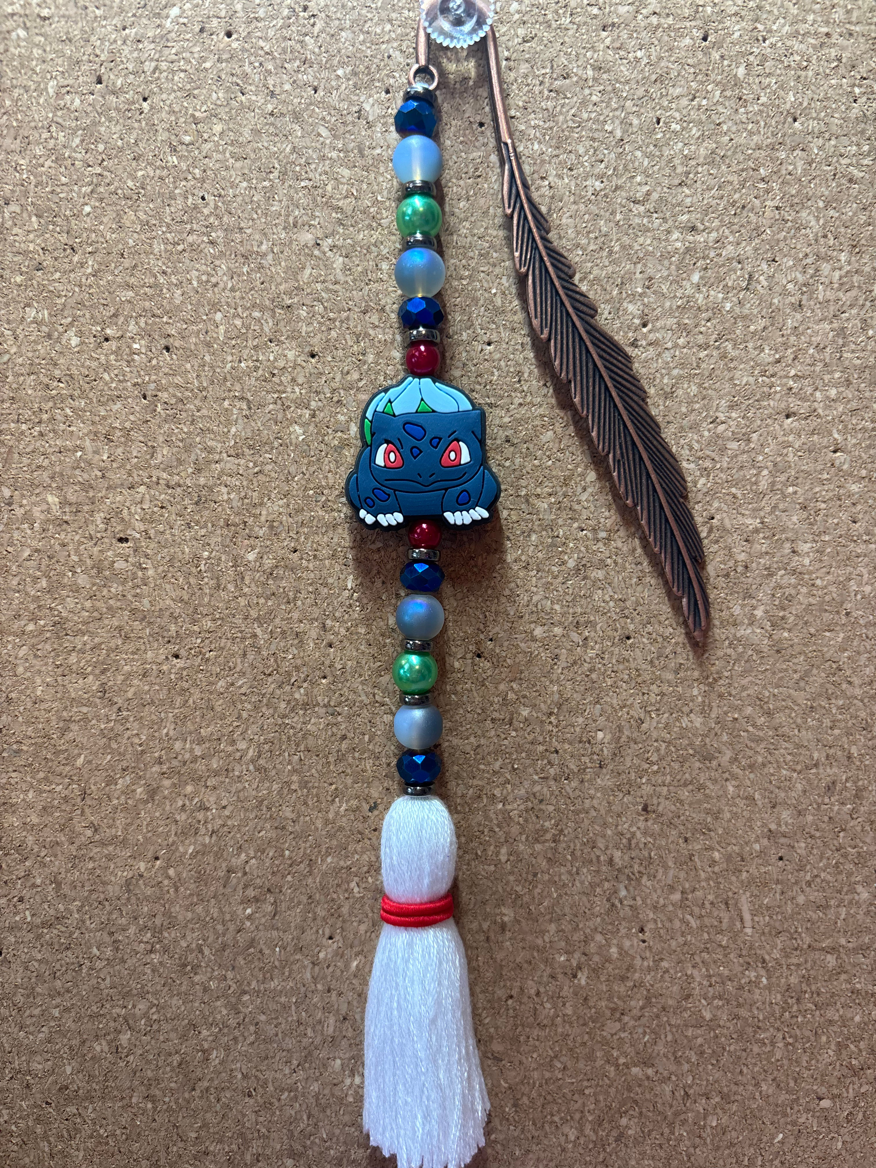 Bulbasaur Beaded Bookmark