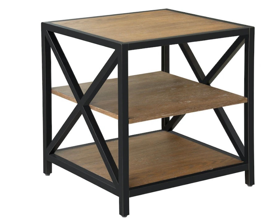 ACH Living Room Light Brown Shelf End Table DS-D486-203-1