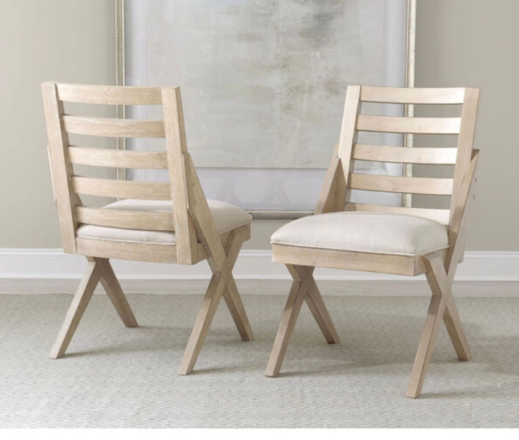Pair Legacy Classic 0530-140 Lattice Back Side Chair