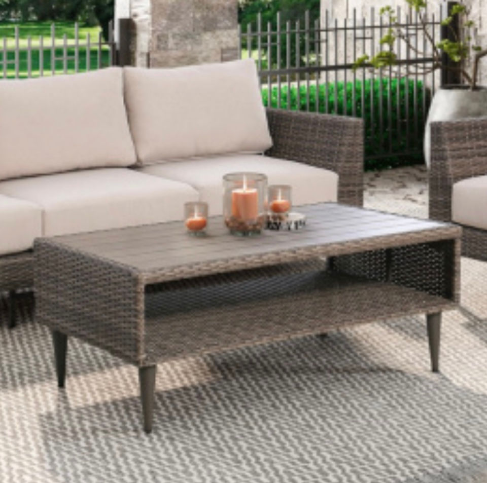 Cocktail Table in Weaved Brown SKU: DS-D472-210-1