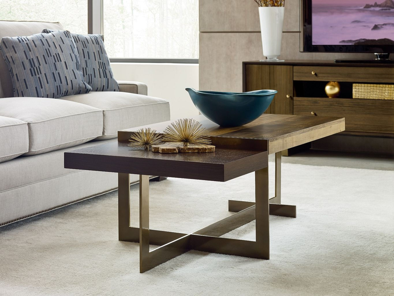 American Drew AD Modern Organics Ogden Rectangular Cocktail Table