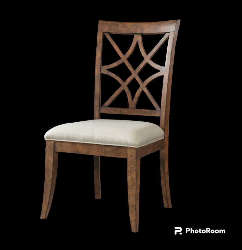 Klaussner Coffee Finish Dining Side Chair