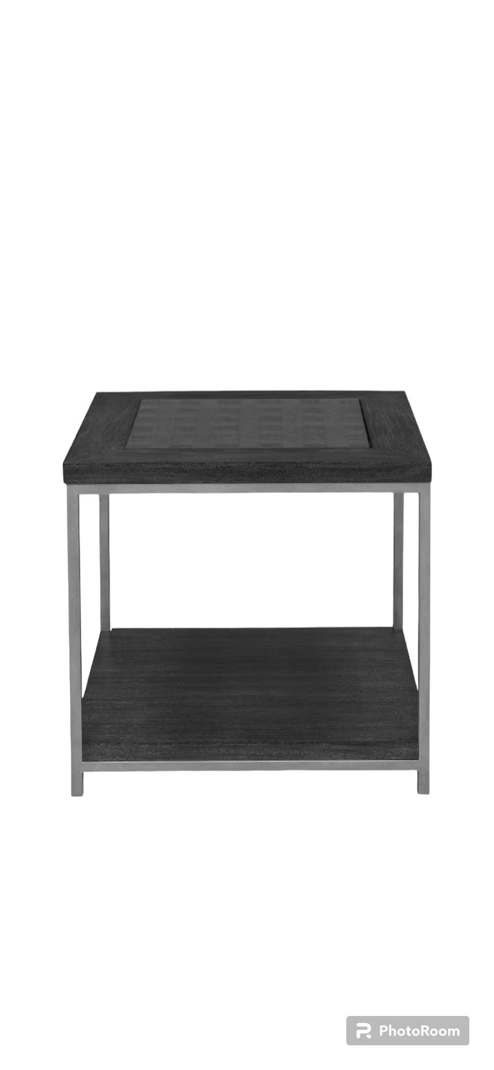 Klaussner Square End Table in Black