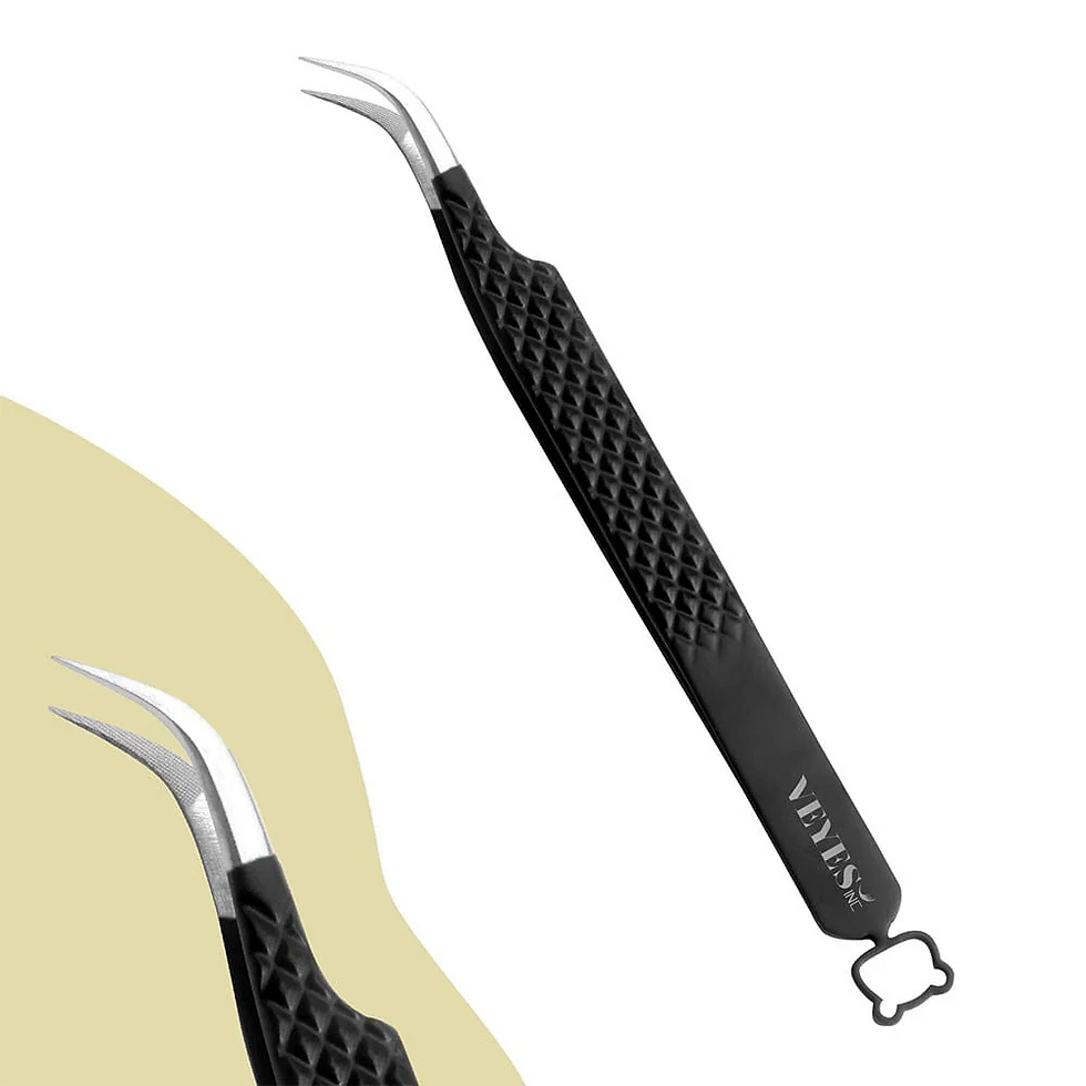 Thumbnail: Eyelash Extensions Tweezers Noir N°1 - Fiber Lash Tweezer Veyelash Professional