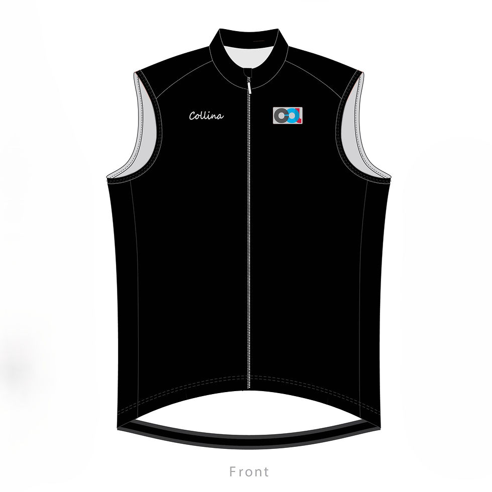 COLLINA Windbreaker Vest - BLACK