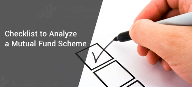 Checklist to Analyze a Mutual Fund Scheme