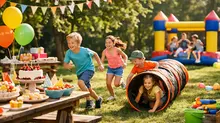 Sommergeburtstag draußen mit Action planen