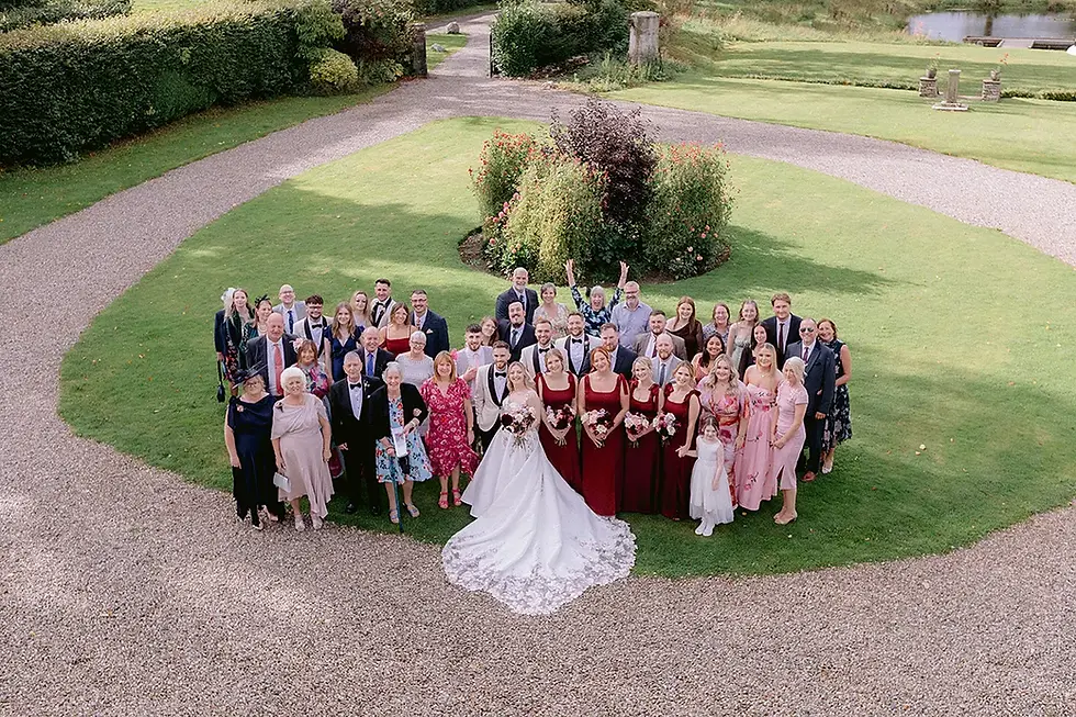 Eddy K Bride Nicola in Sky style Blume