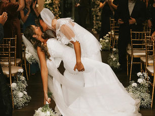 Real Bride Juliana's Timeless Classic Autumn Wedding in the NELLY Gown | Eddy K Bride