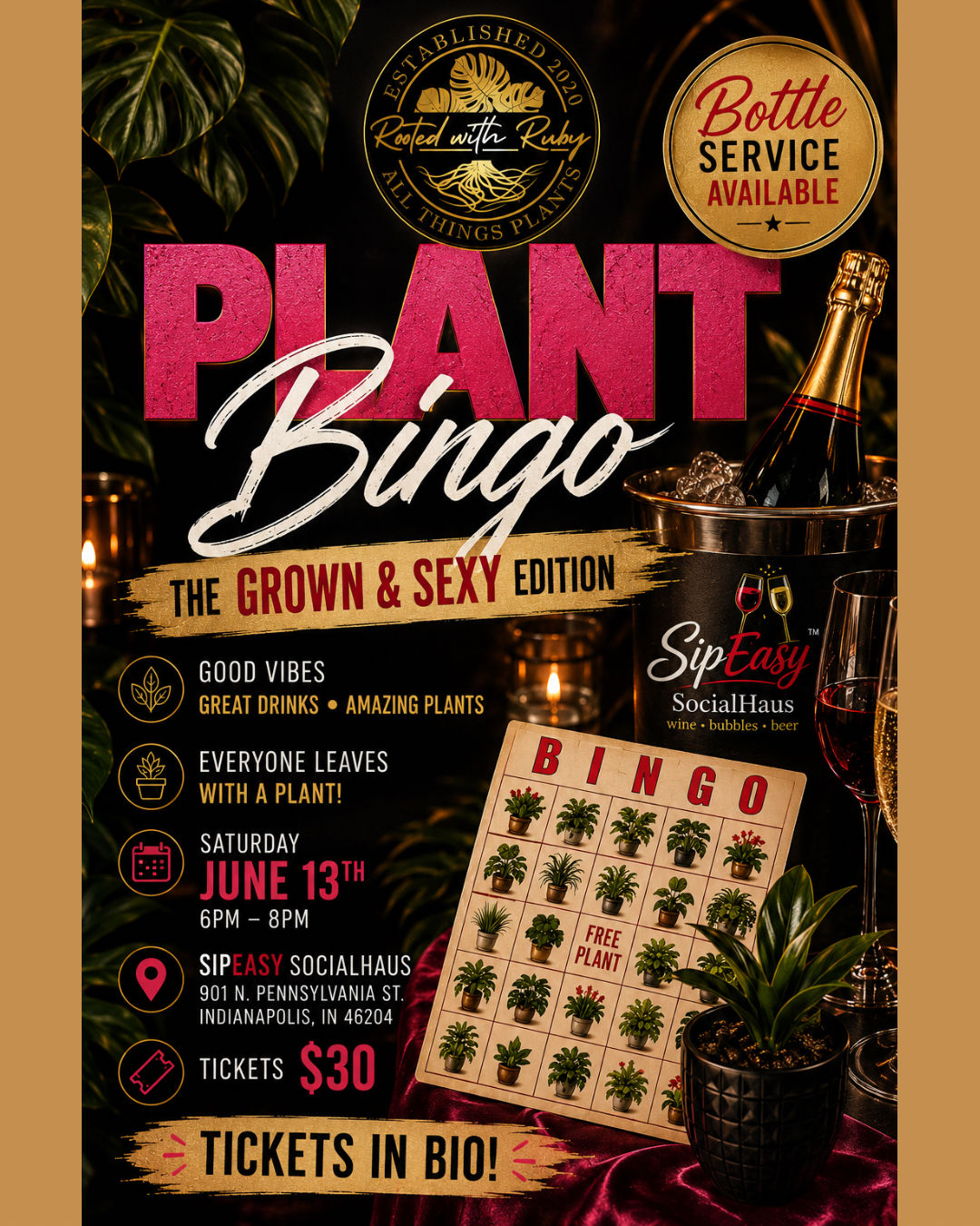 Plant Bingo: Grown & Sexy 