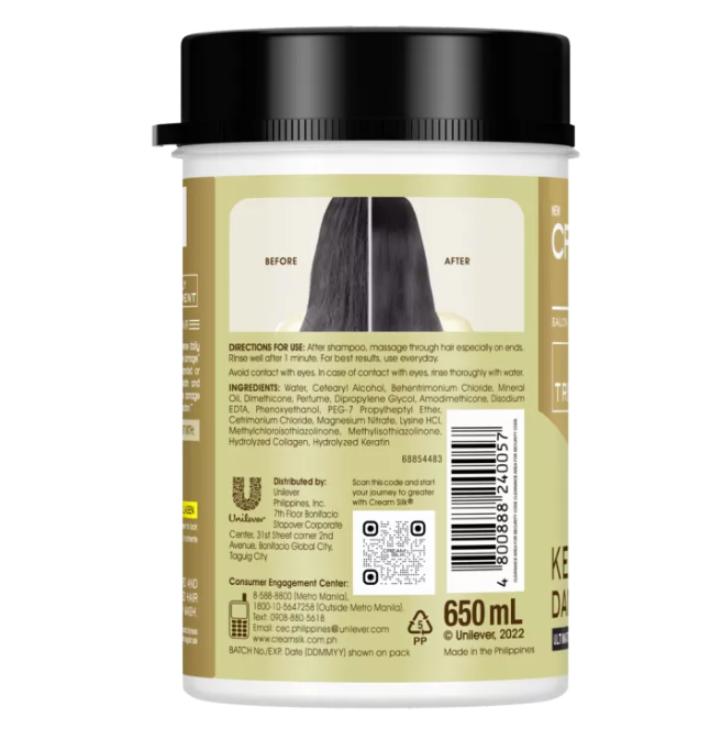 Thumbnail: Cream Silk Daily Treatment Keratin Damage Repair 650ml