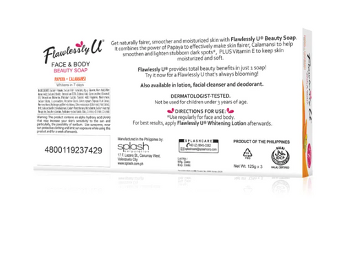 flawlessly u kojic and glutathione ingredients 2in1 Papaya Calamansi Whitening Soap 125g x 3 VITAMIN B12 INJECTION (15min) Cover Color or Pattern:Zoo Day / Polar / Green / Ferns form:Lyophilised powder