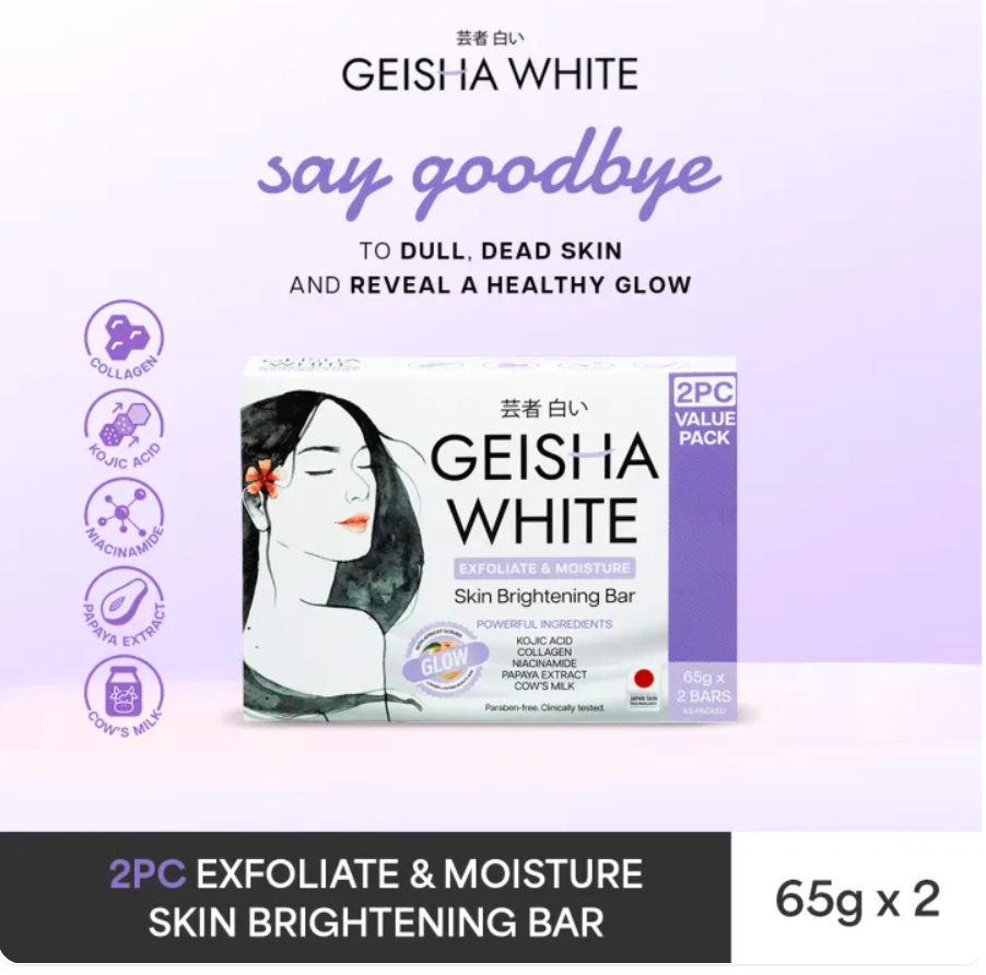 Thumbnail: Geisha White GLOW Skin Brightening Soap 2x65g