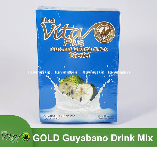 First Vita Plus Guyabano Gold Drink Mix Sachets Iluvmyskin Llc