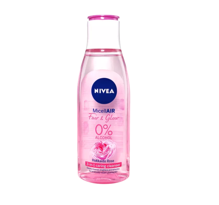 Thumbnail: Nivea MicellAIR FAIR & GLOW 0% Alcohol Hokkaido Rose 3-in-1 Cleanser 125ml