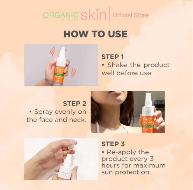 Thumbnail: Organic Skin Papaya & Kojic Sunscreen SPF 50 Sunblock Face and Body Spray