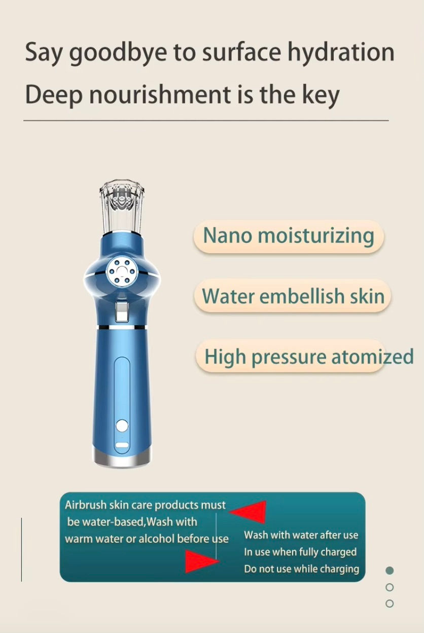 Thumbnail: Face Steamer Oxygen Injector with Red Blue Light Deep Cleansers