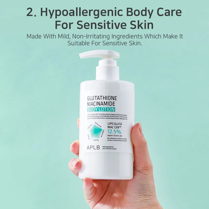 Glutathione Niacinamide Body Lotion (300ml) Made in South Korea