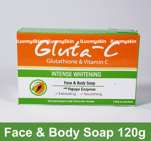 Savon éclaircissant Gluta C à La Papaye & Enzymes - Pour Le Visage Et Le Corps - Tous Types De Peau