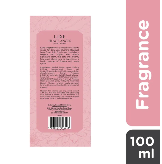Thumbnail: Luxe Organix Luxe Fragrances Blushing Bouquet Eau De Toilette (100ml)
