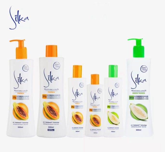 Thumbnail: Silka Skin Whitening Lotion Green Papaya SPF 10 (200ml)