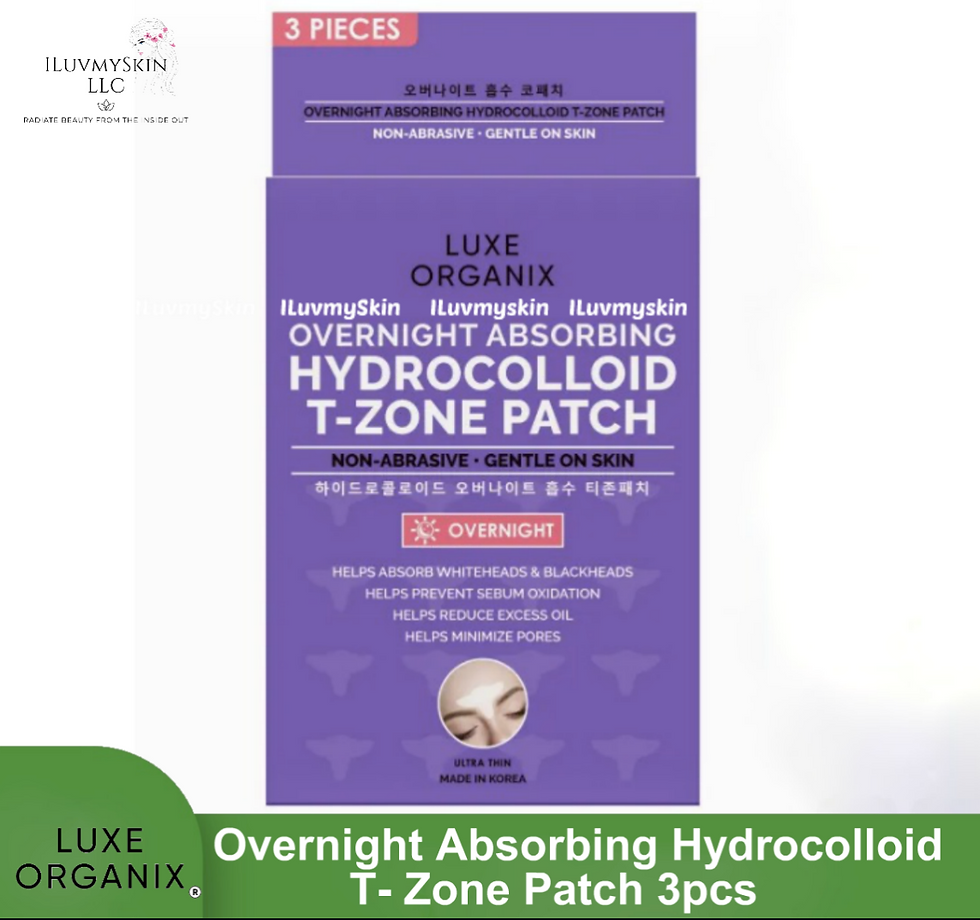 Thumbnail: Luxe Organix Overnight Absorbing Hydrocolloid T- Zone Patch (3pcs)