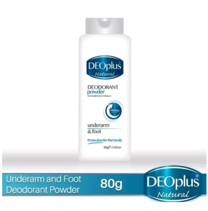Thumbnail: DEOplus Deodorant Powder for Underarm & Foot 80g
