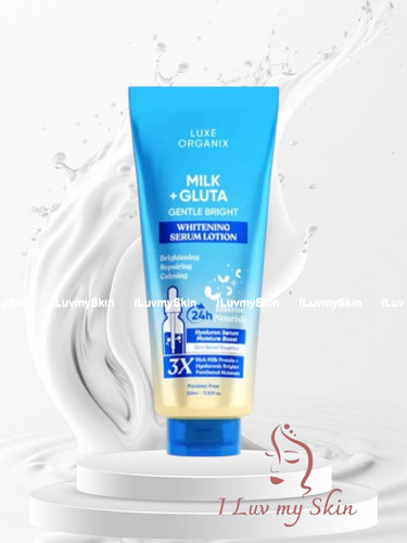 luxe organix glutathione Milk + Gluta Gentle Bright Whitening Serum Lotion 350ml Luxe Organix Retinol + NATURE GLOW GLUTATHIONE COLLAGEN Blackseed WEIGHT:30TABS