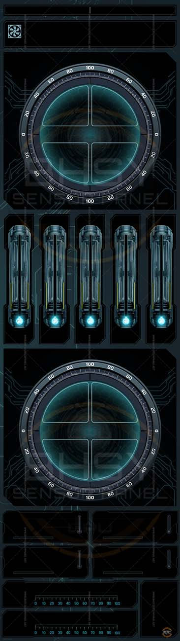 Thumbnail: LuminaPulse sensor panel interface background with glowing grid and tech elements.