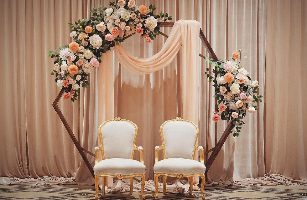 Thumbnail: Reception and Engagement stage decorations