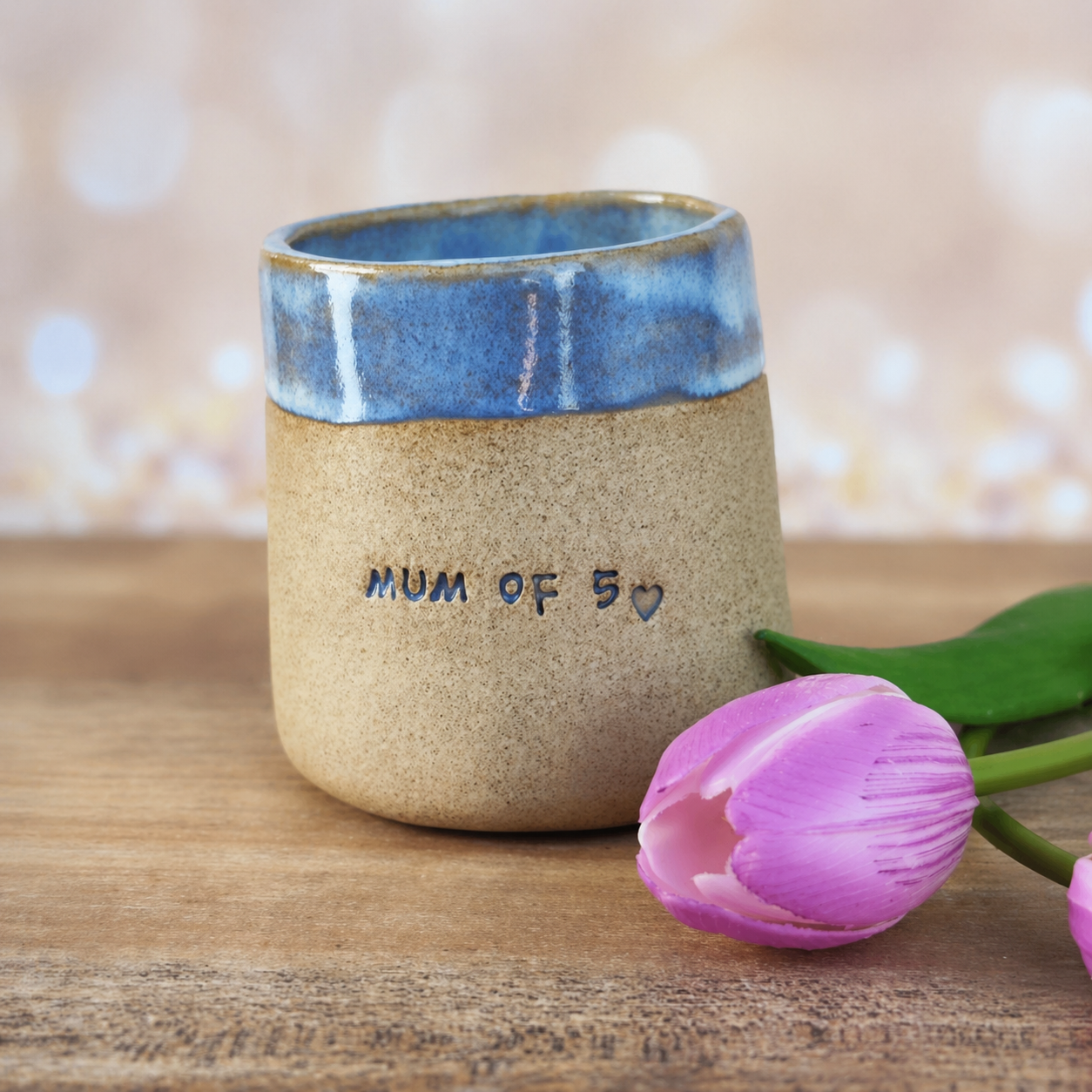 Copie de Tasse Fête des Mères – Mum of 5 | Mug maman artisanal en céramique