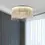Thumbnail: Contemporary Round Linear Aluminum Chandelier