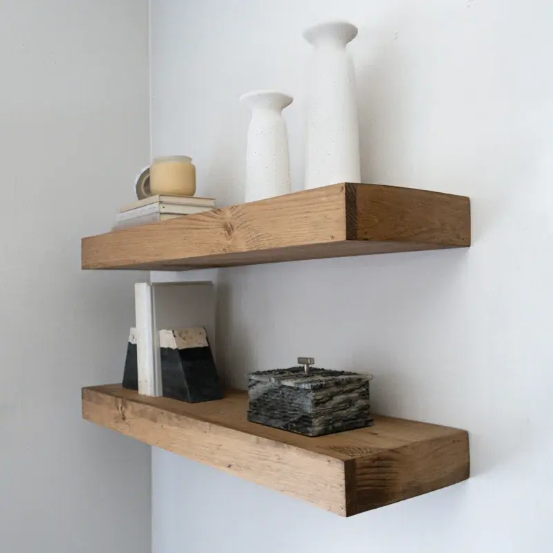 Thumbnail: UHRI Modern Floating Shelves 3 Inches Thick (Set of 2)