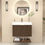 Thumbnail: UHRI 30" Fluted Floating Bathroom Vanity with Reinforced Acrylic Sink