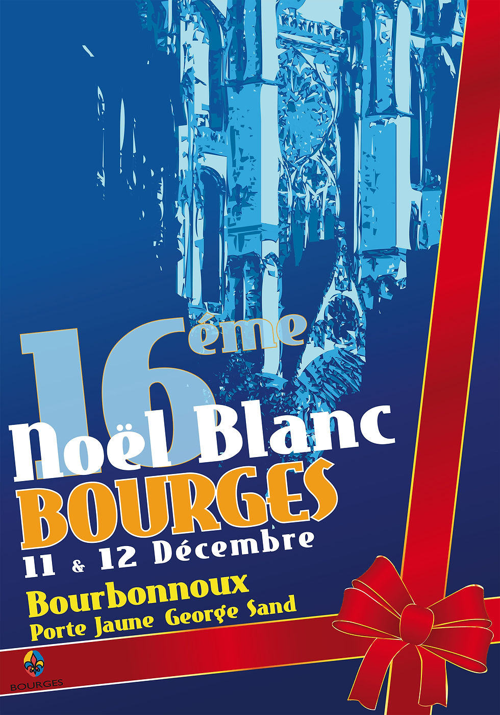 Affiche Noël blanc à Bourges