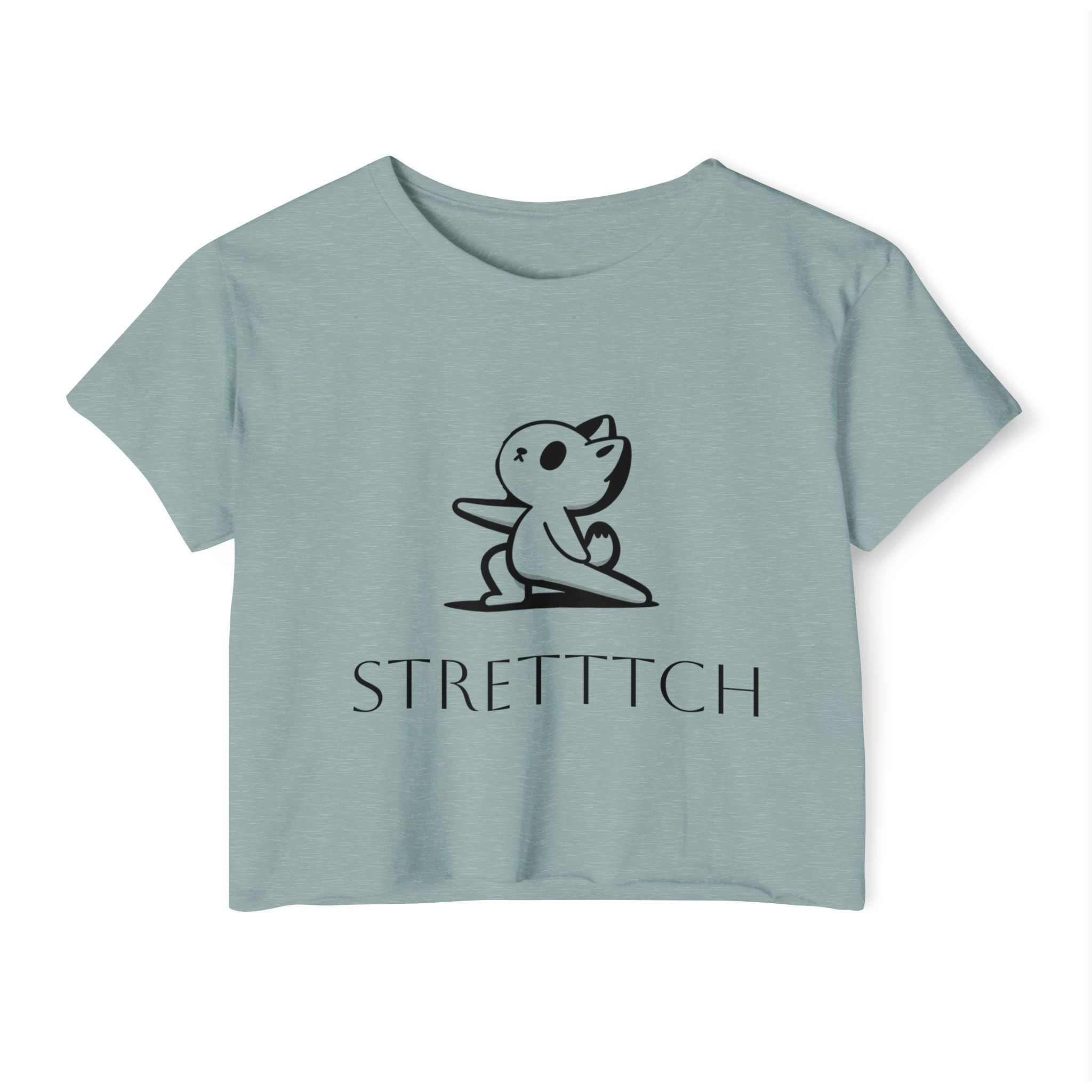 STRETTTCH Cat Women’s Crop Top l Comfortable Casual Wear